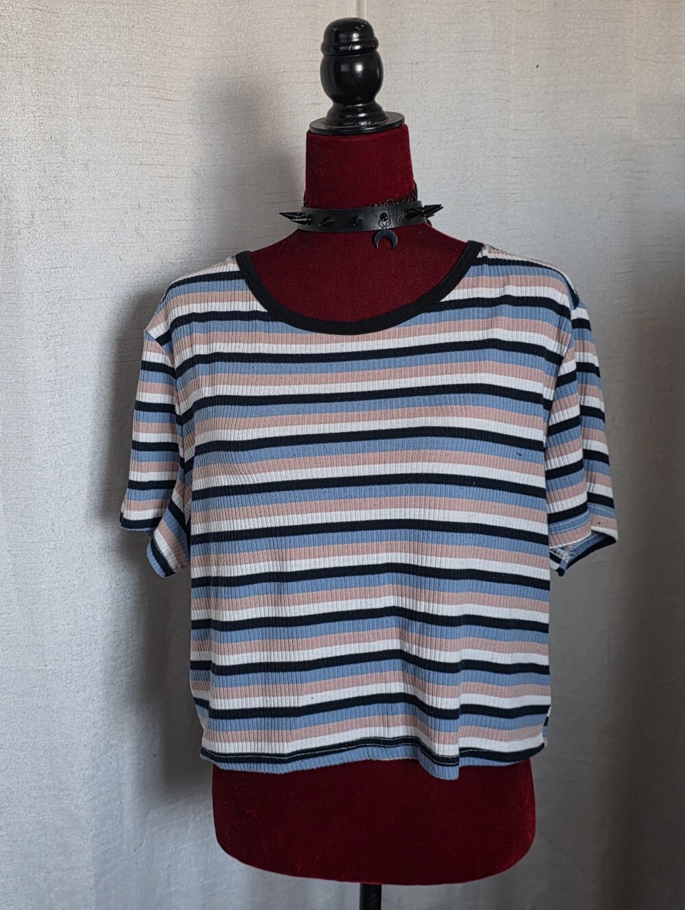 Striped Ribbed Top
